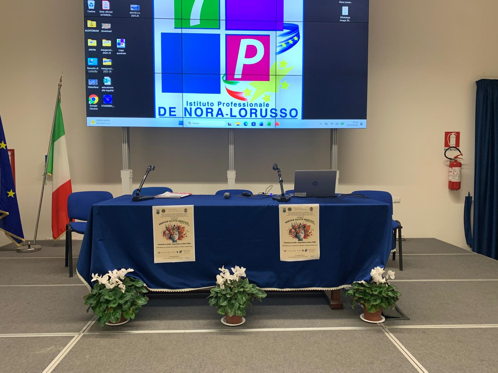 Un momento del service “Emozioni in circolo” all’Istituto Denora–Lorusso di Altamura, 21 ottobre 2026.